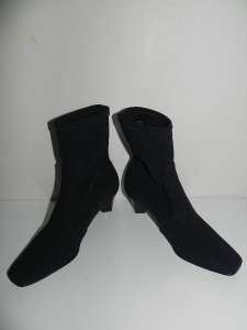 NEW Donald Pliner Sophia Stretch Crepe Black Boots sizes 6 , 7.5 