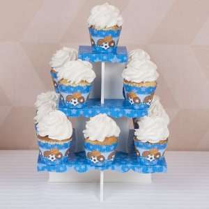 All Star Sports   Cupcake Stand & 13 Cupcake Wrappers   Birthday Party 