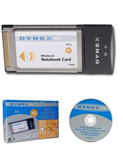 Dynex DX BNBC 802.11g WIFI Wireless G Laptop Card 32bit 600603114458 