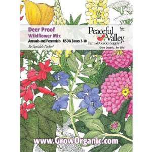  Deer Proof Garden Wildflower Mix Seed Pack Patio, Lawn & Garden