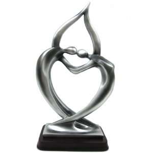  Scratch and Dent Abstract Hearts Afire Statue Couple 