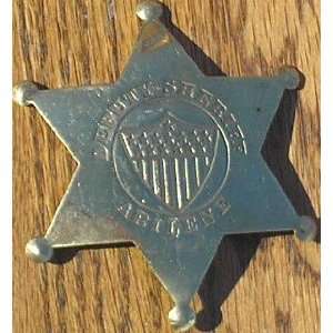  Brass Deputy Sheriff Abilene Texas Old West Police Badge 