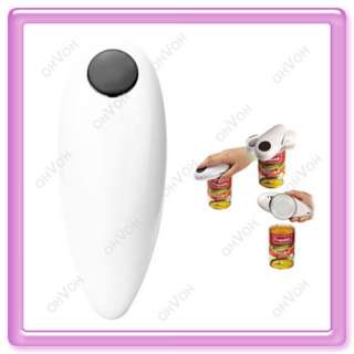 Electric One Touch Hands Free Tin Can Opener + Jar Grip  