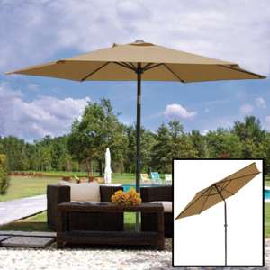   Outdoor Patio Umbrella Crank Tilt Sunshade Cover Market Garden  