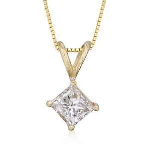   1.00ct Diamond Solitaire Pendant Necklace In Gold. 18 Jewelry