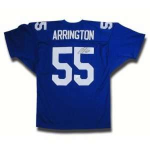 Lavar Arrington signed New York Giants Blue Prostyle Jersey  