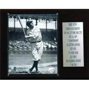  MLB Babe Ruth New York Yankees Career Stat Plaque Sports 