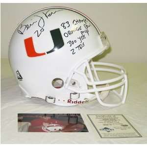 Bernie Kosar Autographed Miami Hurricanes Proline Helmet W/orange Bowl 