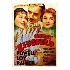 The Great Ziegfeld, Luise Rainer, William Powell, Myrna Loy on Midget 