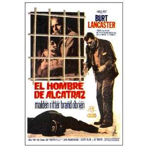  Birdman of Alcatraz (1962) 27 x 40 Movie Poster Spanish 