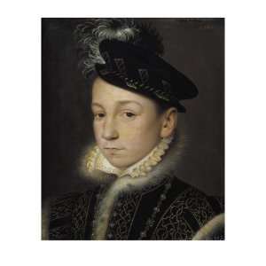  Portrait of King Charles IX of France Giclee Poster Print 