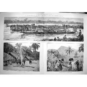  1889 STANLEY EMIN PASHA TIPPOO BA YANZI CONGO AFRICA