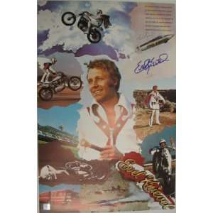 Evel Knievel Signed Poster