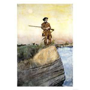 George Rogers Clark Leading American Army to Take Kaskaskia Giclee 