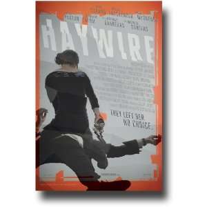  Haywire Poster   Movie Promo Flyer   11 X 17 2011 Gina Carano 