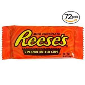 Reeses Peanut Butter Cups, 1.5 Ounce Packages (Pack of 72)  