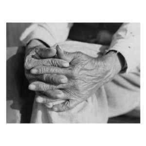 The Aged Hands of Mr. Henry Brooks, Ex Slave of Greene County, Georgia 