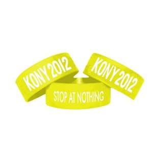 Joseph Kony 2012 Stop At Nothing (1pcs) Silicone Wristbands (Yellow 