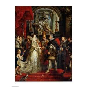 The Proxy Marriage of Marie de Medici HIGH QUALITY MUSEUM WRAP CANVAS 