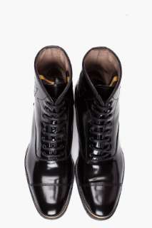 Alexander Mcqueen Gold Tip Boots for men  