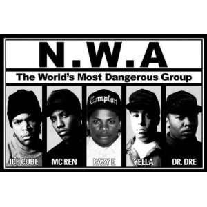  Professionally Plaqued NWA (Ice Cube, MC Ren, Eazy E 