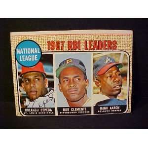 Orlando Cepeda St. Louis Cardinals 1967 RBI Leaders #3 1968 Topps 