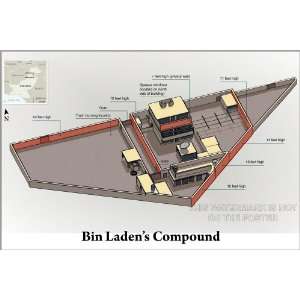  Osama Bin Laden Compound   24x36 Poster: Everything Else