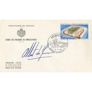 Prince Albert of Monaco Authentic Autographed First Day Cover
