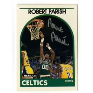 Robert Parish Autographed 1989 90 NBA Hoops Card