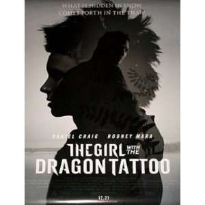   Tattoo Original Movie Poster Daniel Craig Rooney Mara