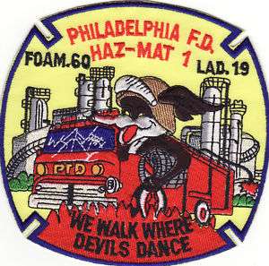 PA Philadelphia Pennsylvania Haz Mat Fire Dept. Patch  