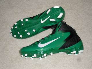 NEW Mens Nike ALPHA SPEED TD 3/4 Football Cleats Black Green $90 Vapor 