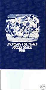 1981 Morgan State University Bears Football Media Guide  