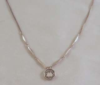 FOSSIL Brand Jewelry Love Story Mini Locket Necklace NWT Silvertone 