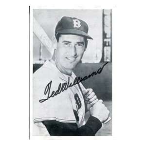 Ted Williams Autographed Postcard