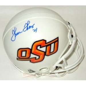 Thurman Thomas Signed Mini Helmet   Oklahoma State Cowboys