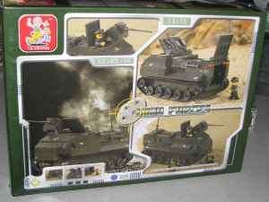 Sluban Building Blocks Land Forces Amphibian Tank 223 PC Set New Legos 