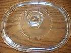 vintage pyrex clear oval glass lid f12c casserole dish bowl