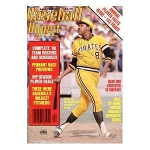 Willie Stargell Autographed Baseball Digest April 1980