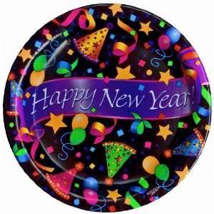  Disposable Plates   24pk. of New Years Eve Disposable Party Plates 
