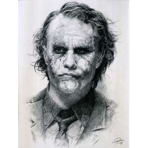  Heath Ledger as Joker from The Dark Knight (2008) Sketch 