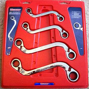   SHAPED DOUBLE BOX REVERSE GEAR RATCHETING WRENCH SET SAE 1LCE9  