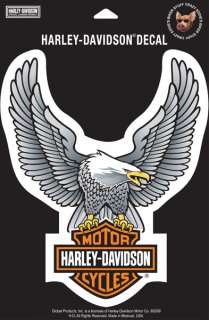HARLEY DAVIDSON UPWING EAGLE LONG BAR AND SHIELD DECAL LARGE **MADE IN 