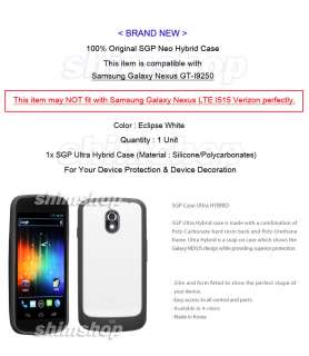   Nexus I9250 SGP Ultra Hybrid White Silicone TPU Case Cover  