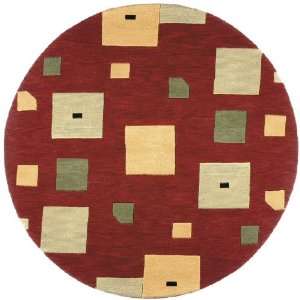  6 x 6 Office Floor Plan Round Hand Tufted Rug: Home 