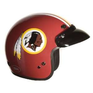   Redskins NFL Football Motorcycle Helmet Open Face (Medium) Automotive