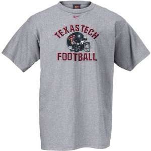   Texas Tech Red Raiders Grey Football Helmet T shirt