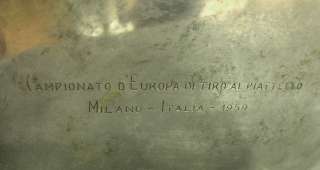 1959 MILANO ITALY R. MIRACOLI ITALIAN STERLING SILVER TRAY PLATE DISH 