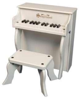 New Schoenhut Kids Toy 25 Key Elite Spinet Piano White  