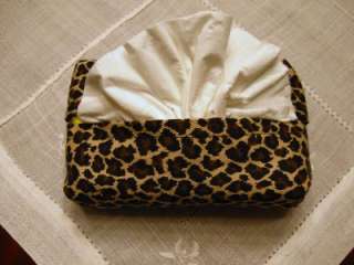 Tissue Holder Leopard Print for Purse or Tote  